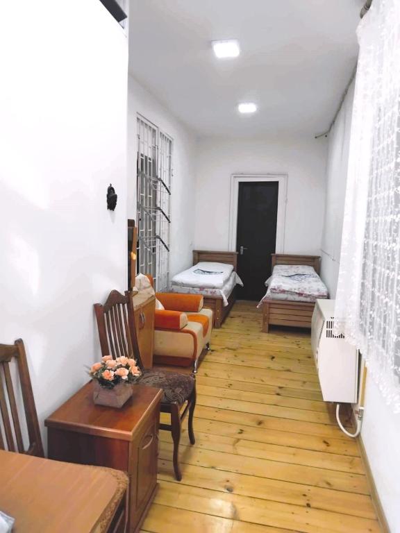 Postel nebo postele na pokoji v ubytování Green space apartment