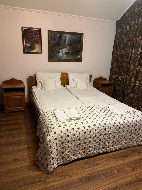 Postel nebo postele na pokoji v ubytování Adonis