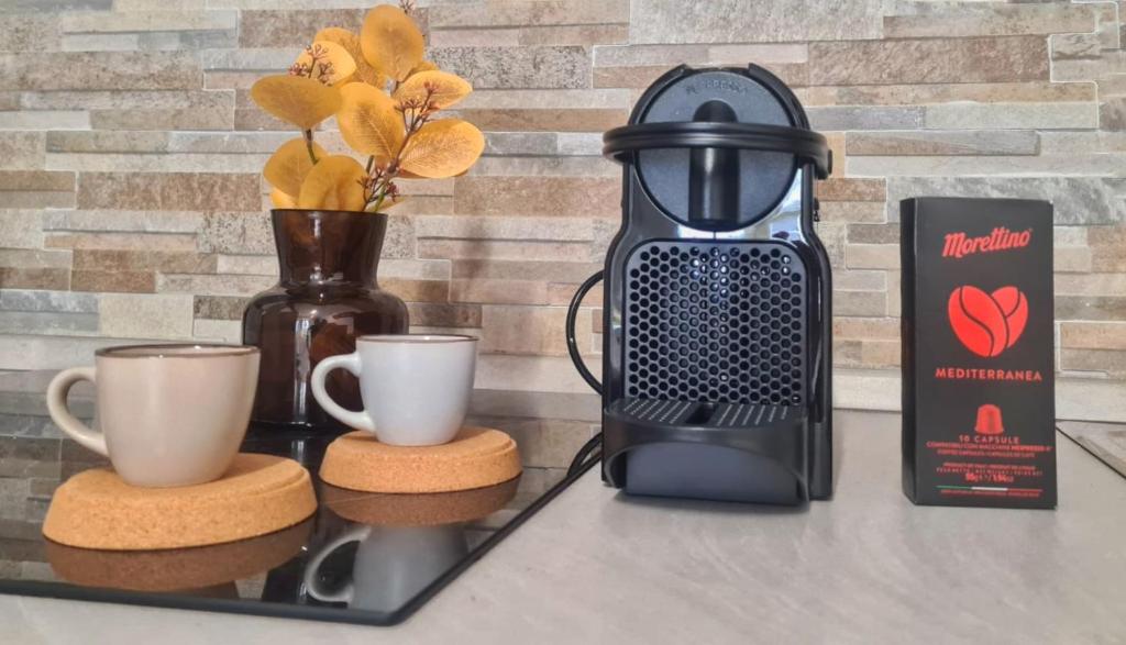 Príslušenstvo na prípravu kávy alebo čaju v ubytovaní Conte Verde Apartments