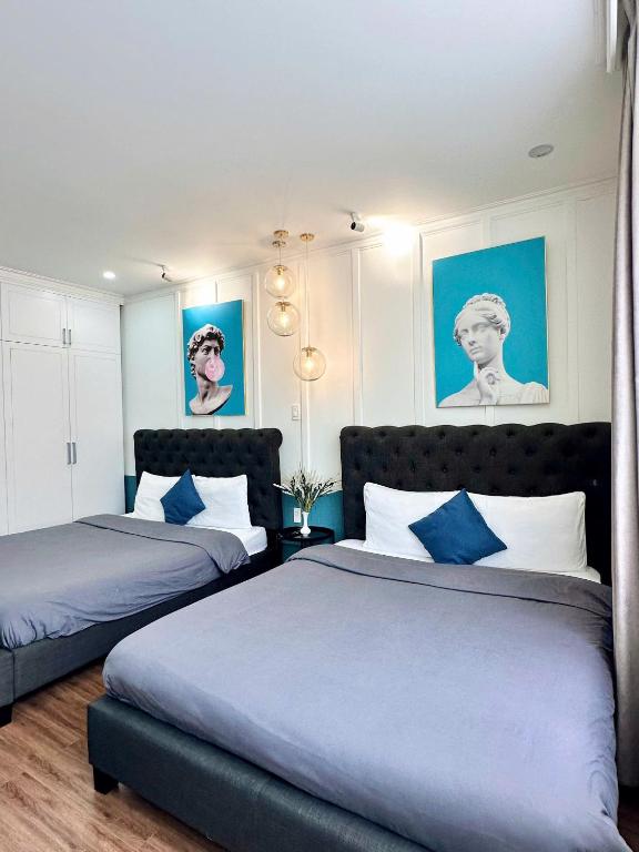 Giường trong phòng chung tại RL Boutique Dalat