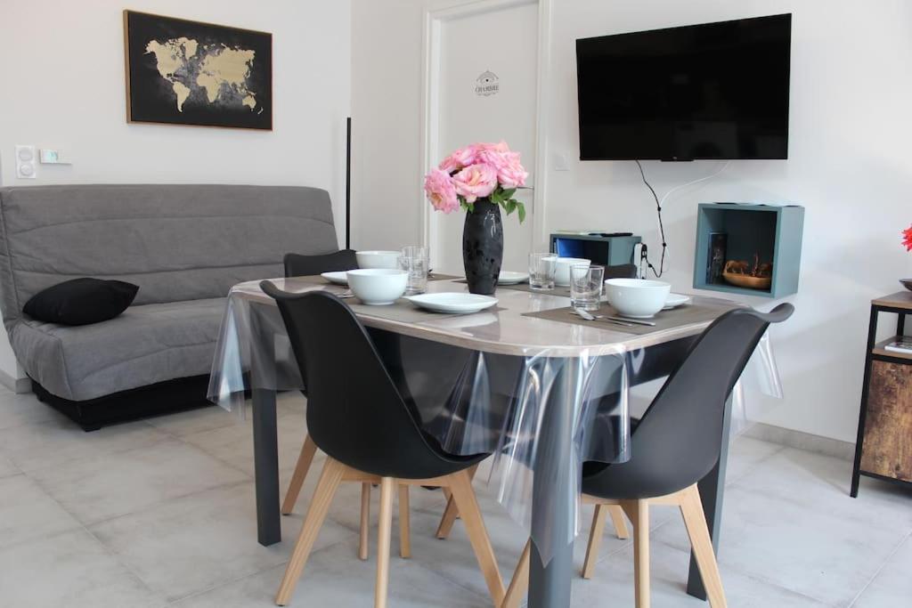 TV a/nebo společenská místnost v ubytování Appartement T2 cosy - Embrun