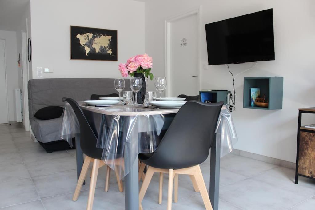 TV a/nebo společenská místnost v ubytování Appartement T2 cosy - Embrun