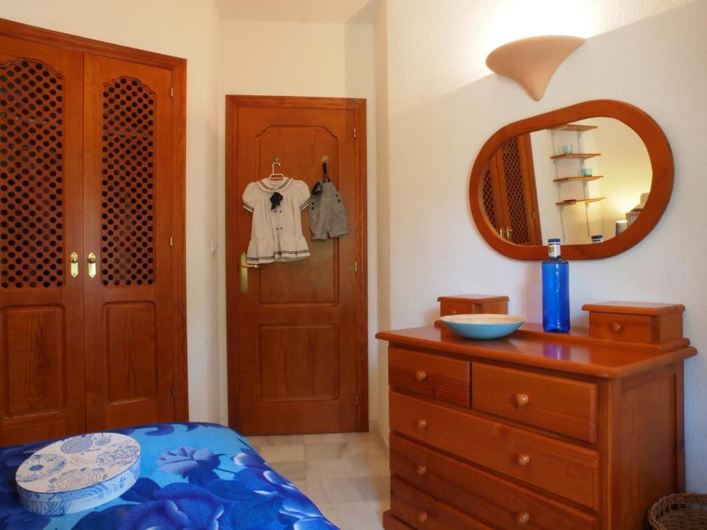 Posteľ alebo postele v izbe v ubytovaní Sunny apartment Aldea Del Mar near the sea