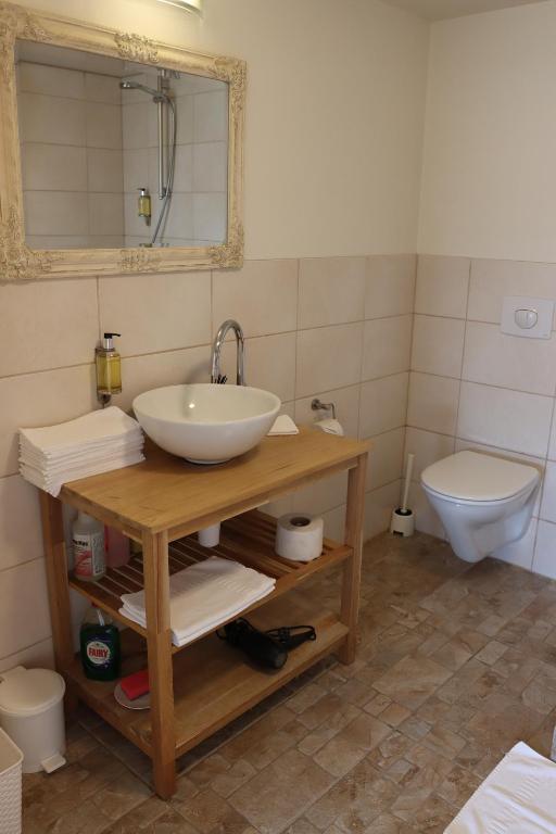 Koupelna v ubytování Guesthouse Dyngja