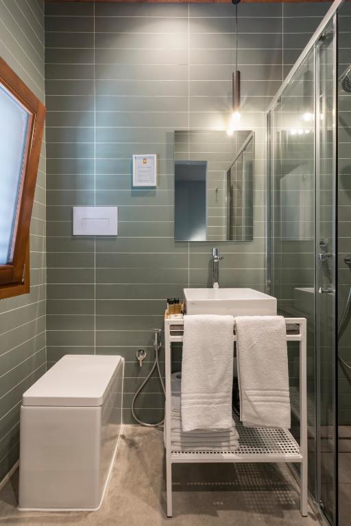 Koupelna v ubytování LELE' Guesthouse