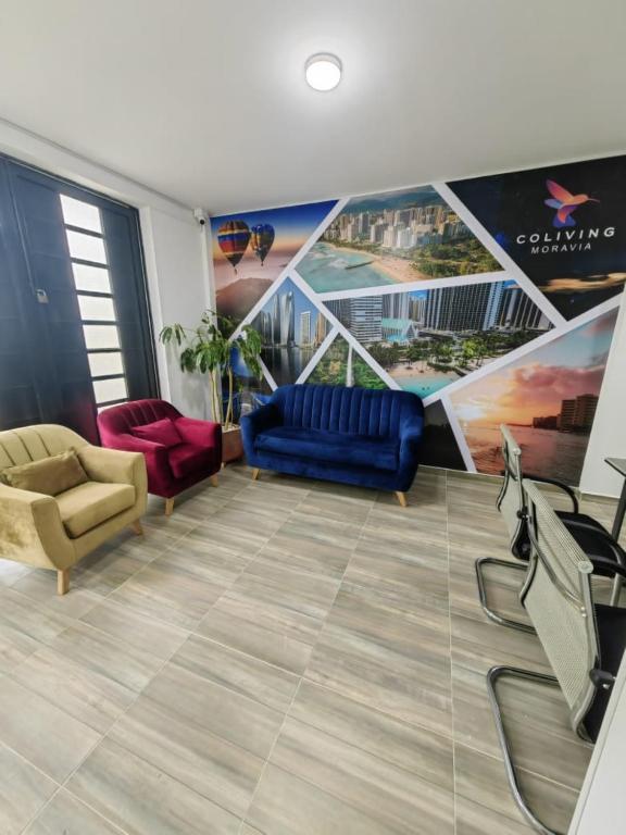 Posezení v ubytování Moravia Coliving