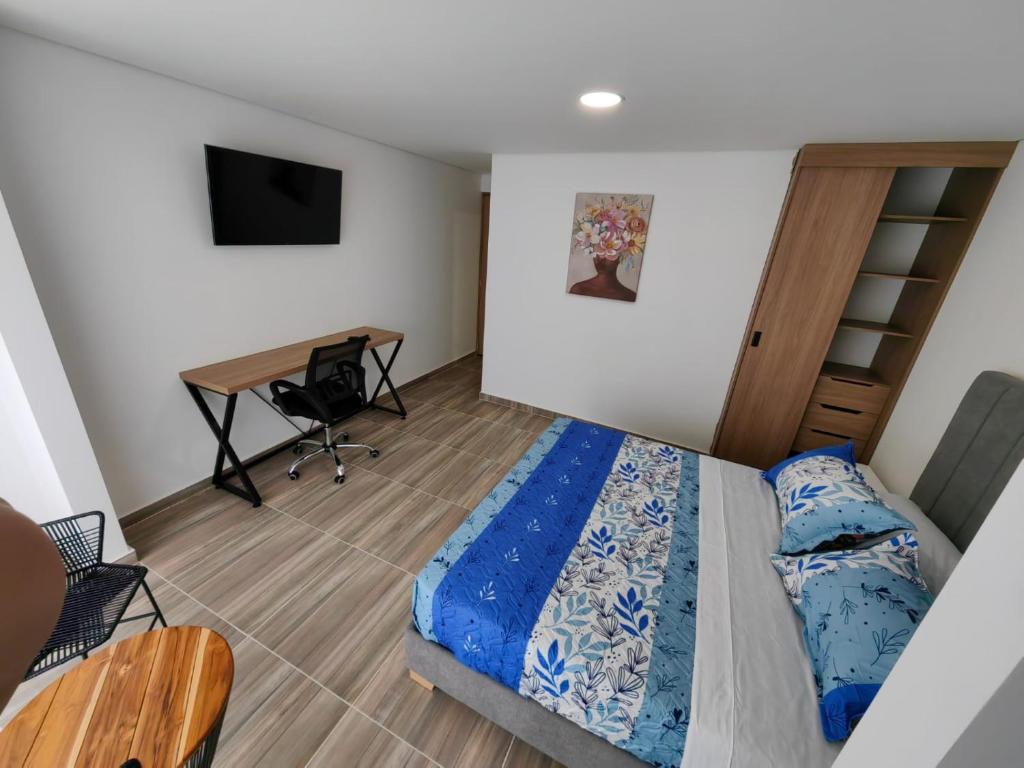 Postel nebo postele na pokoji v ubytování Moravia Coliving