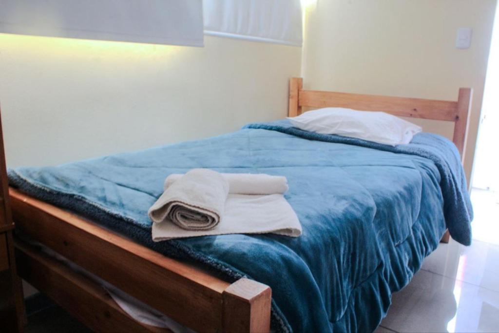 Postel nebo postele na pokoji v ubytování Hotel Blu Bascuñan