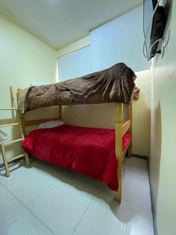 Postel nebo postele na pokoji v ubytování Hotel Blu Bascuñan