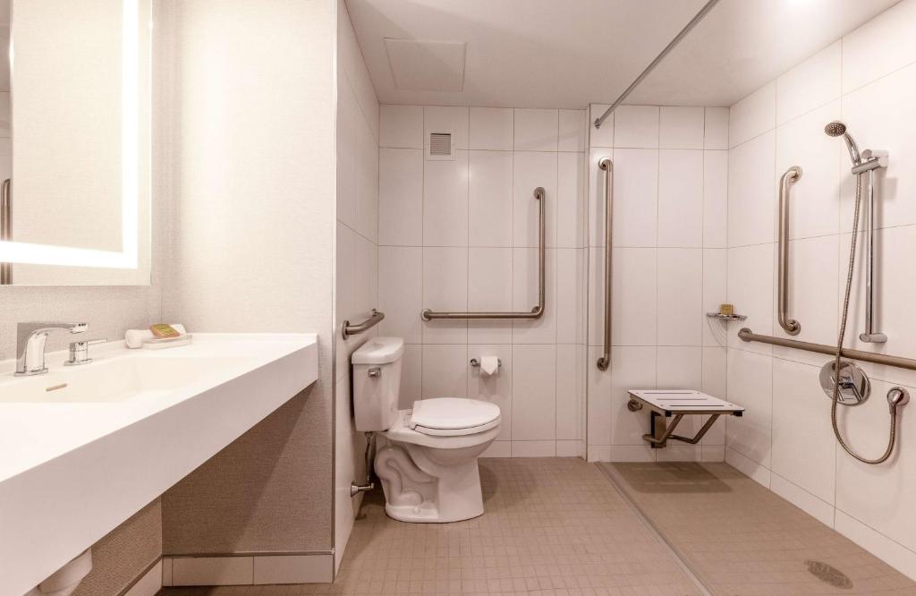 Koupelna v ubytování Hilton Quebec