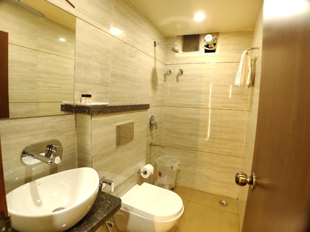 Koupelna v ubytování Hotel Ramida Plaza At Delhi Airport