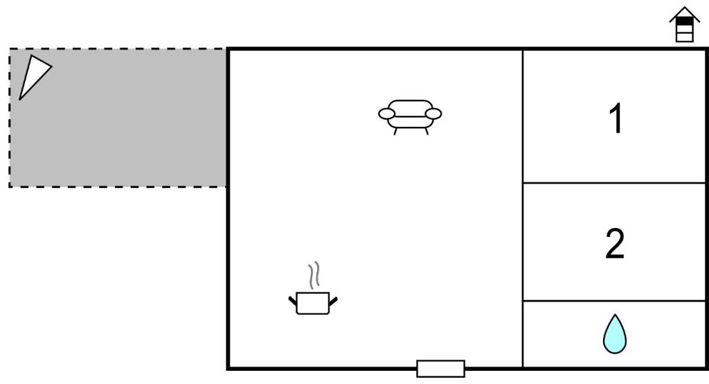 Plan piętra w obiekcie Apartment Crnja Luka I