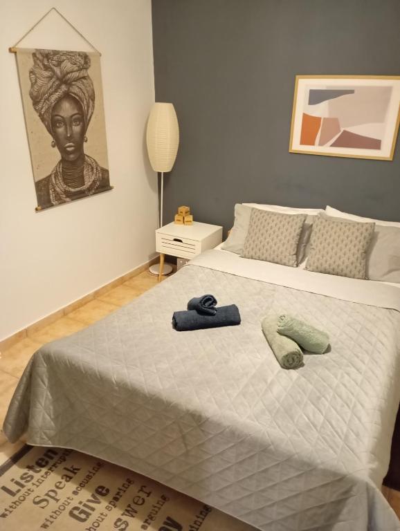 Postel nebo postele na pokoji v ubytování Comfy Studio