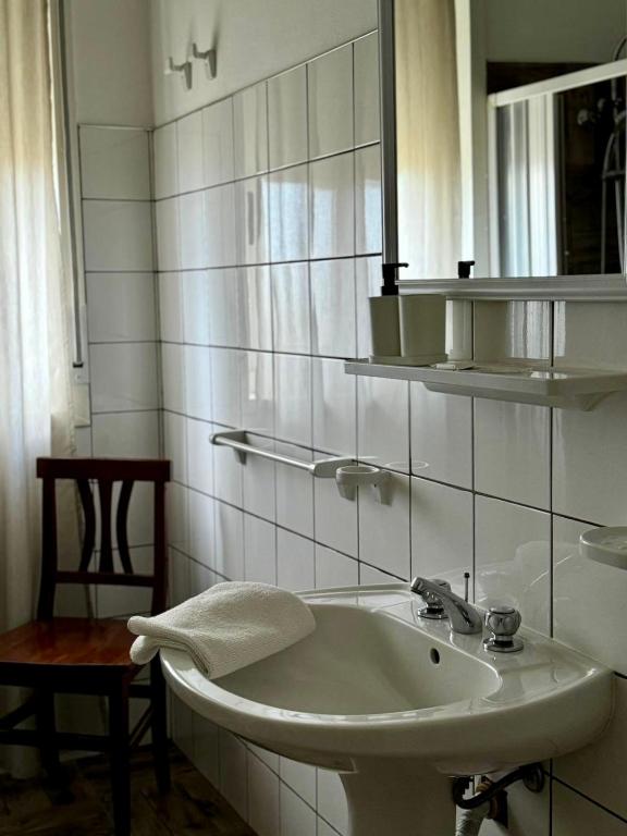 Koupelna v ubytování Cozzo Spadaro B&B