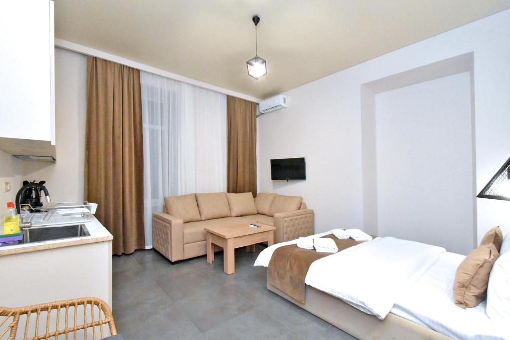 TV a/nebo společenská místnost v ubytování Seva Apart-Hotel Komitas