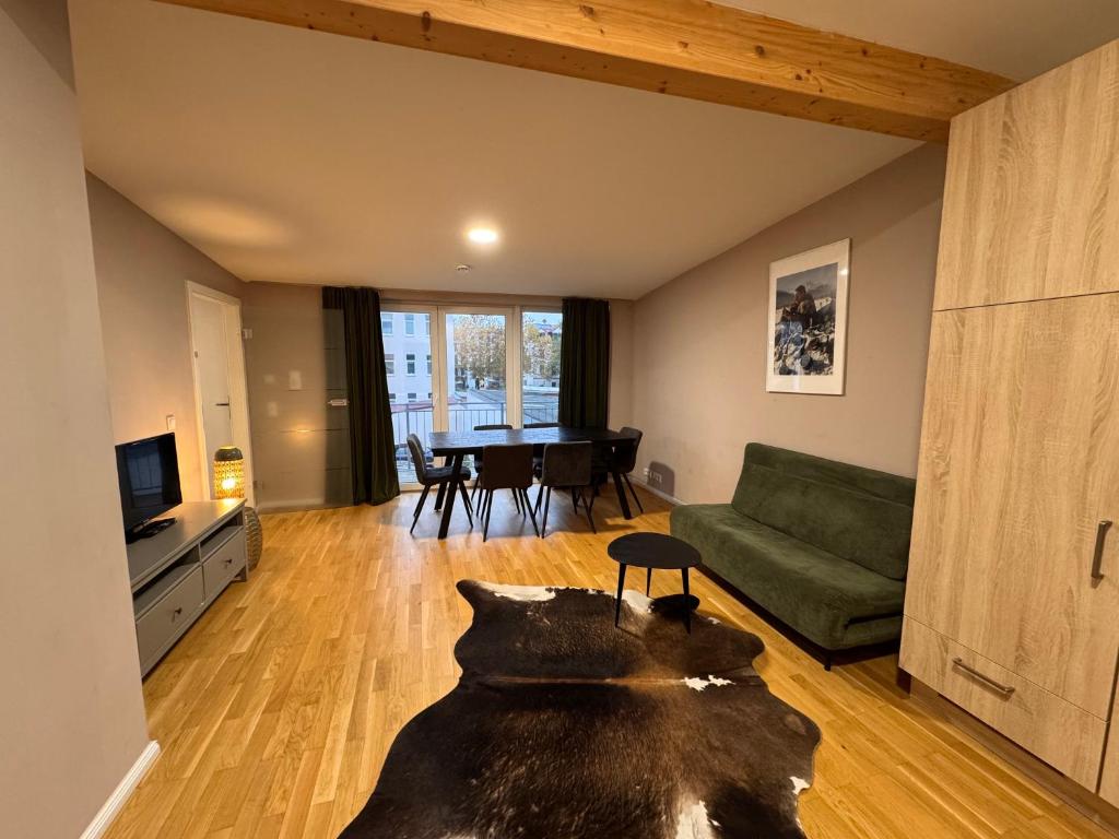 Χώρος καθιστικού στο LIVING Apartments Leipzig