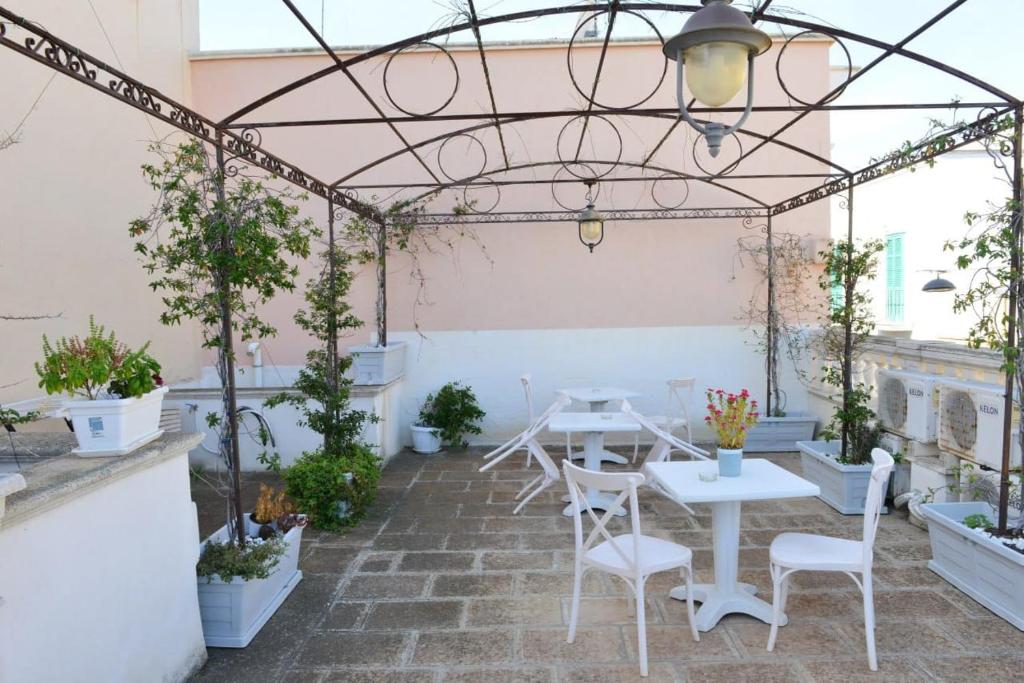 Patio nebo venkovní prostory v ubytování Al Rosa Antico