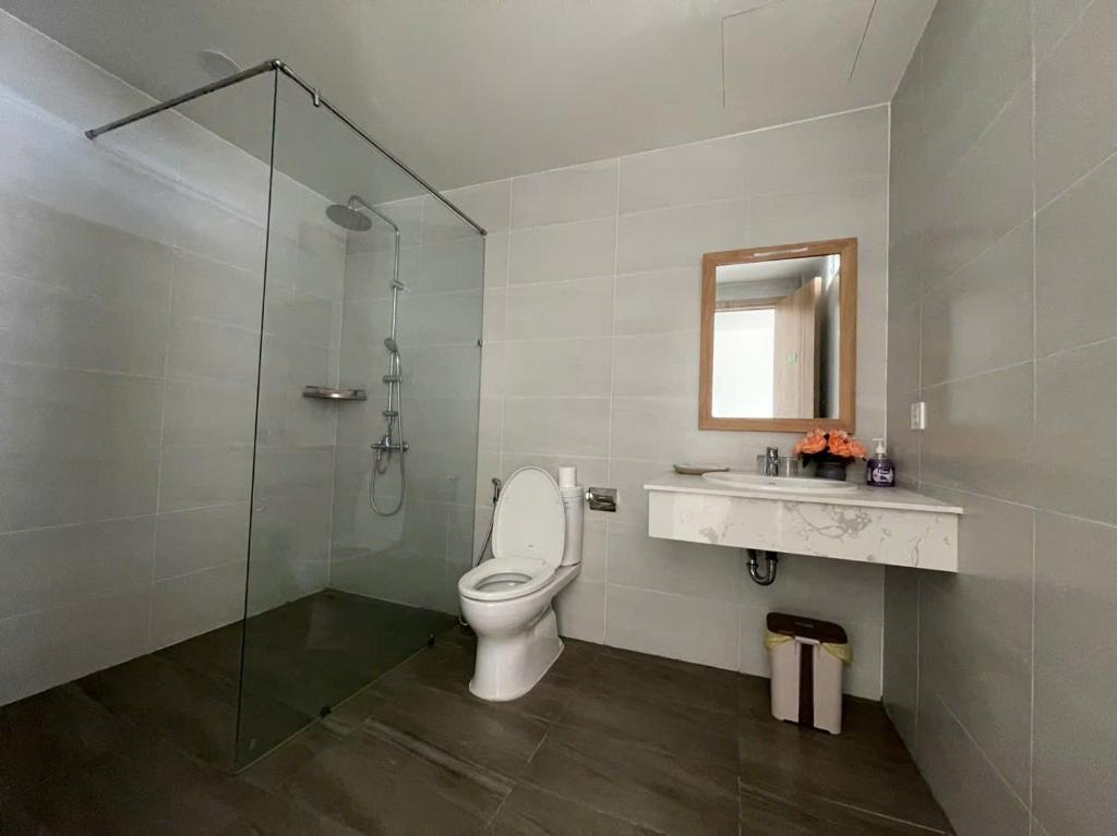 Koupelna v ubytování Huy Hoàng Hotel