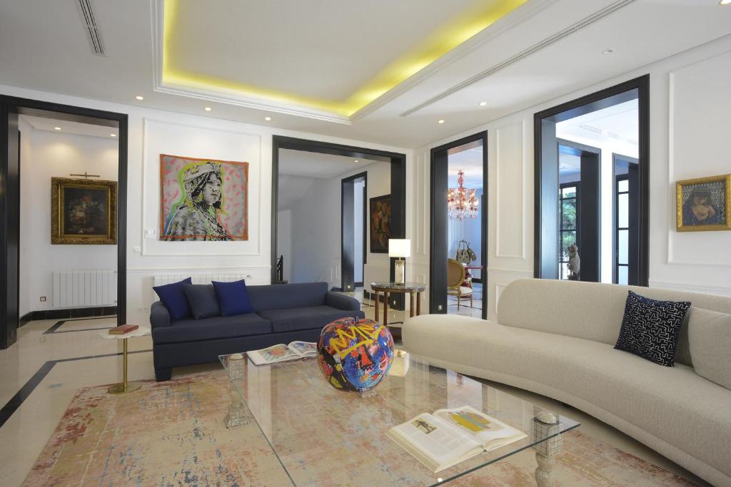 Istumisnurk majutusasutuses L'Hôtel Particulier La Marsa
