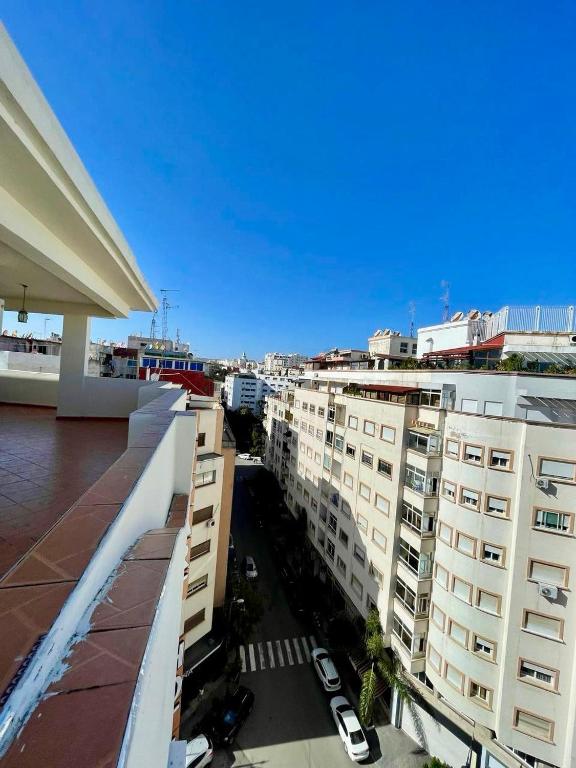 El edificio en el que está el apartahotel