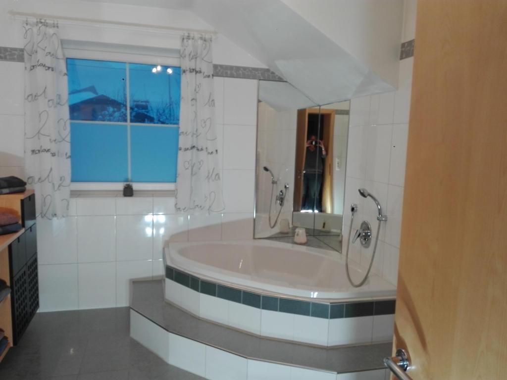 Koupelna v ubytování Appartement Juffinger