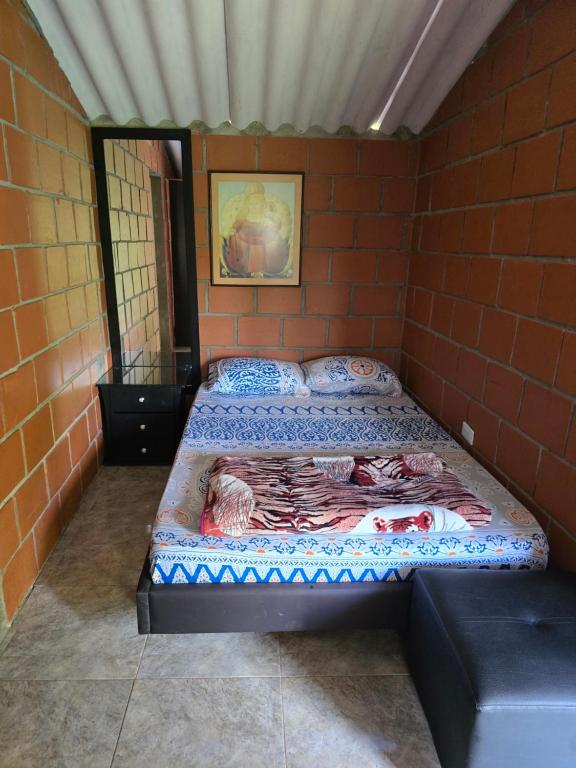 Postel nebo postele na pokoji v ubytování la hogareña