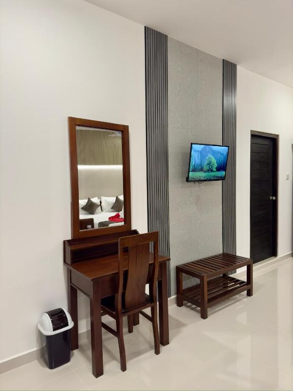 TV a/nebo společenská místnost v ubytování Sevonra Beach Resort