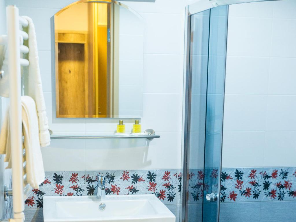 Koupelna v ubytování Ankur Hotell
