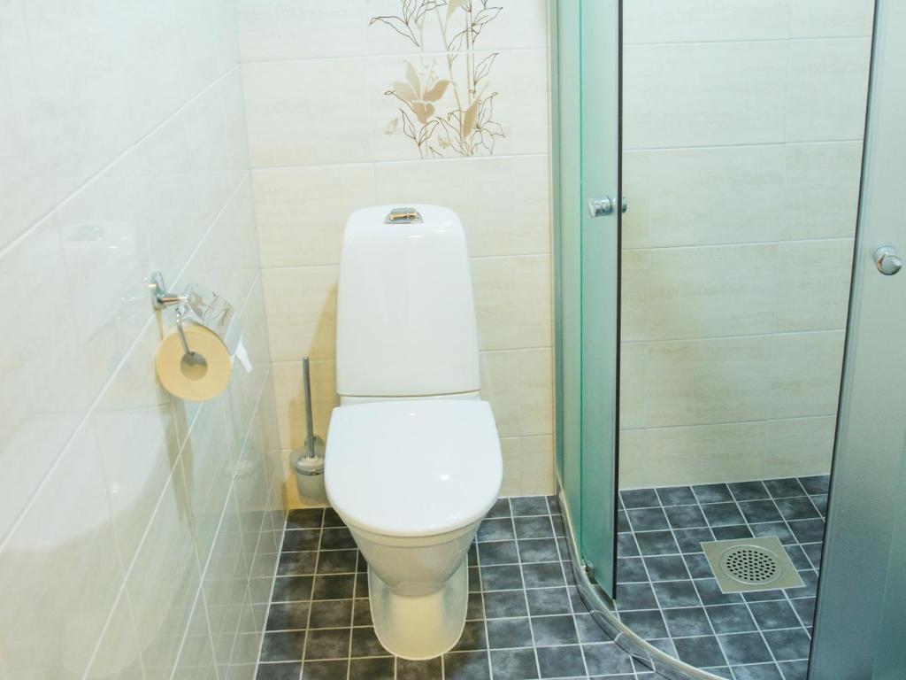 Koupelna v ubytování Ankur Hotell