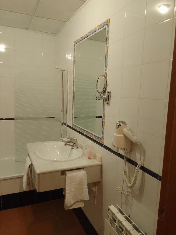 Koupelna v ubytování Hotel San Julian