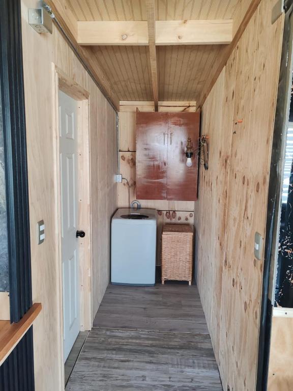 Kuchyň nebo kuchyňský kout v ubytování Cabaña "Sur Patagonico"