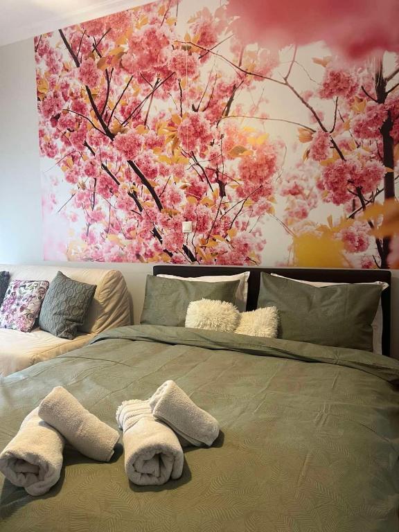 Posteľ alebo postele v izbe v ubytovaní Acropolis Urban Flat
