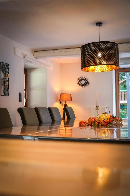 Posezení v ubytování Gîte la casa del cookie