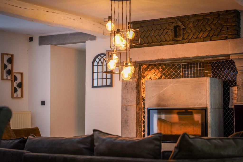 Posezení v ubytování Gîte la casa del cookie