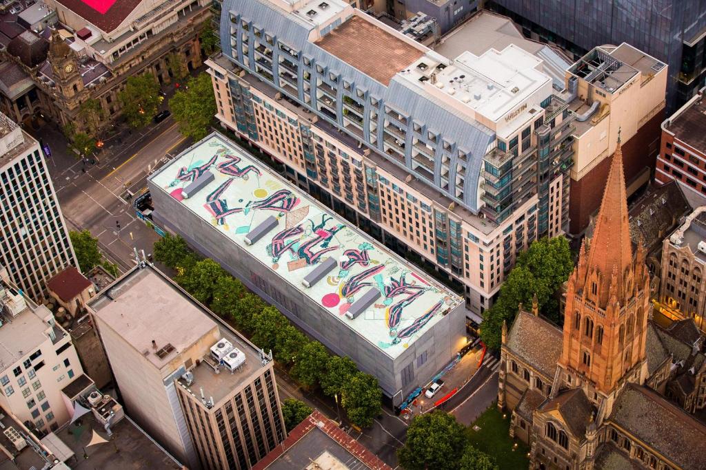 Nespecifikovaný výhled na destinaci Melbourne nebo výhled na město při pohledu z hotelu