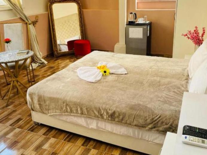 Postel nebo postele na pokoji v ubytování New court