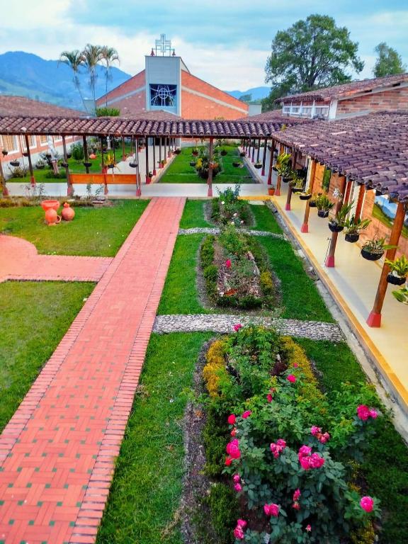 Zahrada ubytování Casa Lisieux- Jericó
