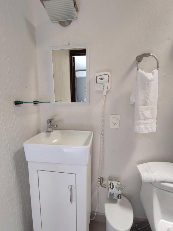 Koupelna v ubytování Hostal Casa Morada