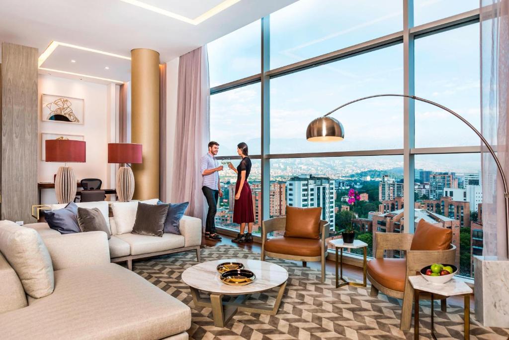 Posezení v ubytování Medellin Marriott Hotel