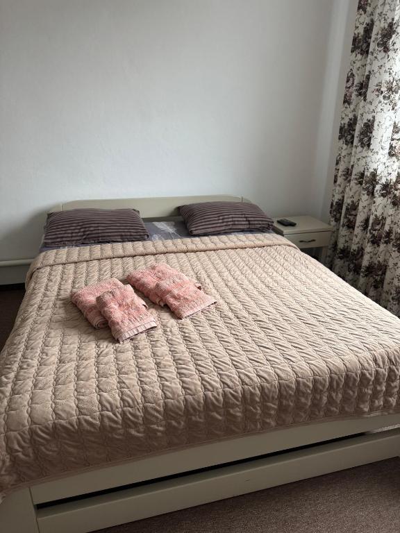 Postel nebo postele na pokoji v ubytování Village