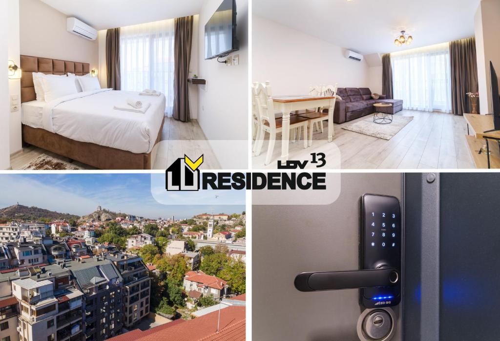 Ένα ή περισσότερα κρεβάτια σε δωμάτιο στο LDV 13 Apartments Free private parking