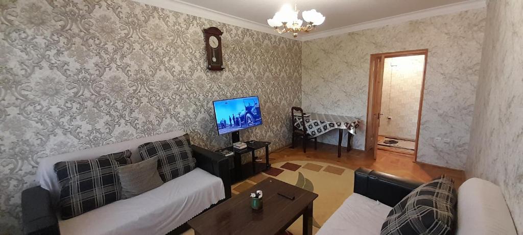 TV a/nebo společenská místnost v ubytování Guest house with local family