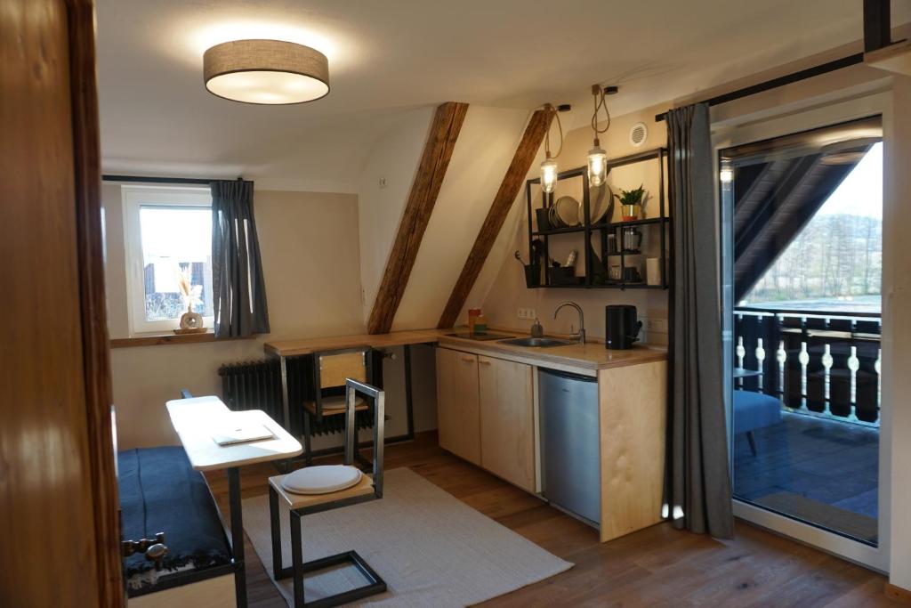 Fotografie z fotogalerie ubytování Hofgut Langenborn Wohnen auf Zeit möblierte Apartments Aschaffenburg Alzenau Frankfurt v destinaci Schöllkrippen