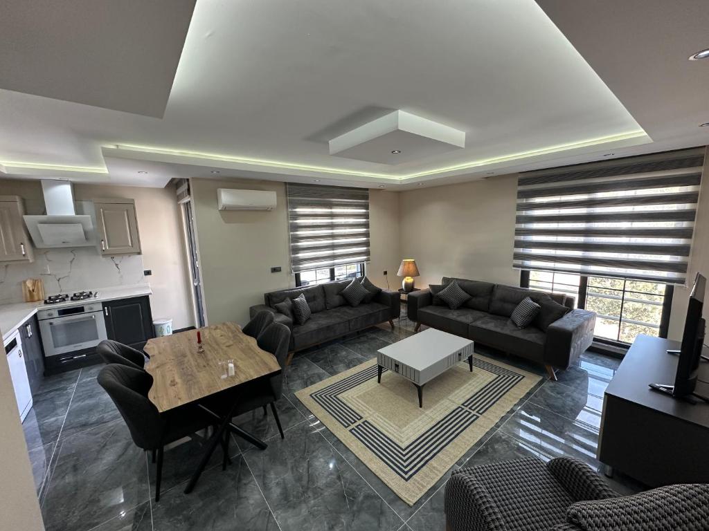 Posezení v ubytování Alis Home Pamukkale