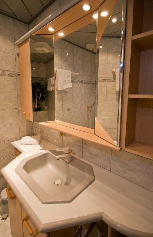 Kúpeľňa v ubytovaní Appartement Schaubensteiner