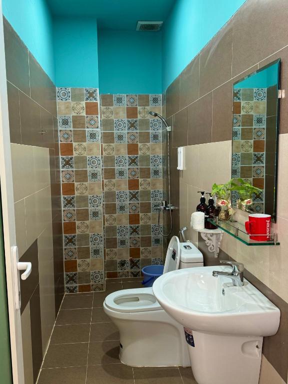Phòng tắm tại Selena Dalat Homestay