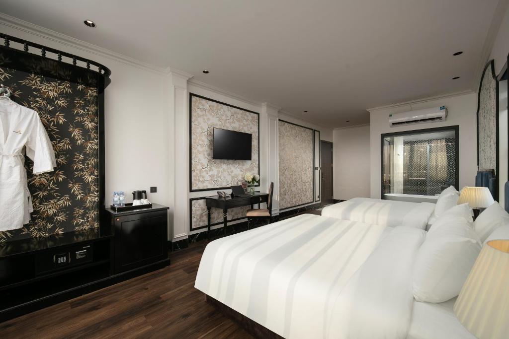 Phat Diem Plaza Hotel - Family Room With Garden View
