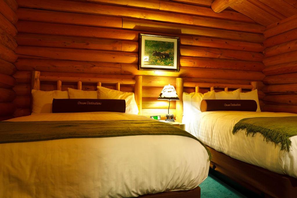 Voodi või voodid majutusasutuse Togwotee Mountain Lodge toas