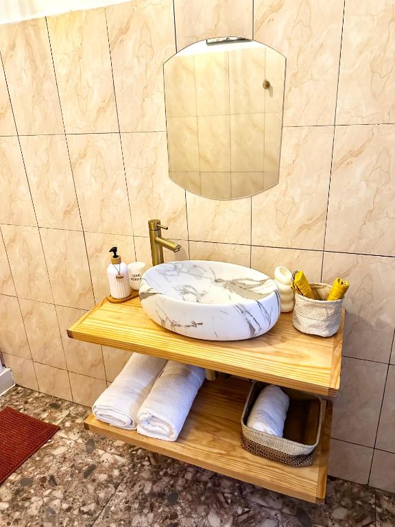 Koupelna v ubytování Chambre Djaou meublée Voidjou