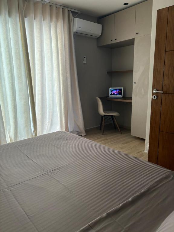 Postel nebo postele na pokoji v ubytování Appartement vue sur Tower Hassan